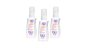 3 Pack - Bu SPF 50 Alcohol-Free KIDS Fragrance-Free Eco- Friendly Sunscreen Spray